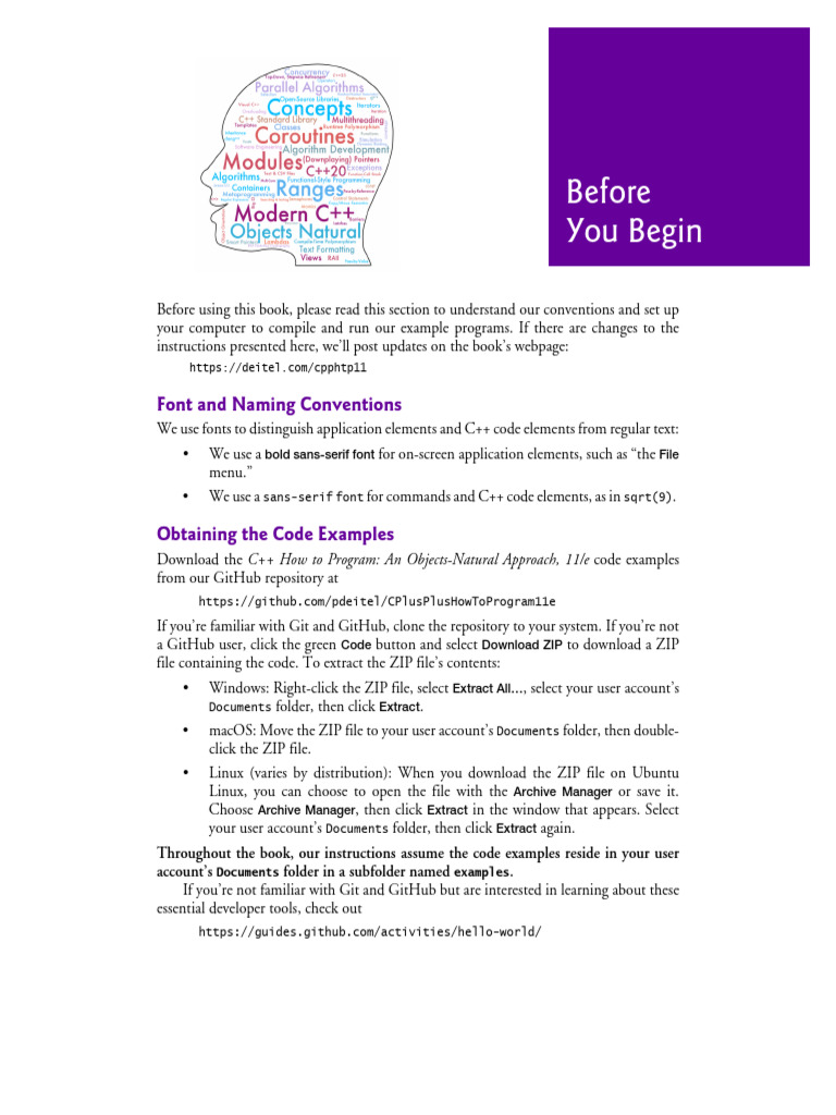 C plus plus how to program 11e before you begin pdf mac os