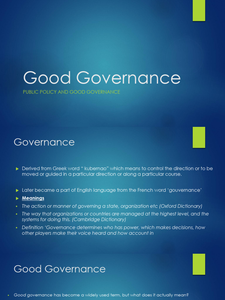 WHAT IS GOOD GOVERNANCE PDF visual data 4