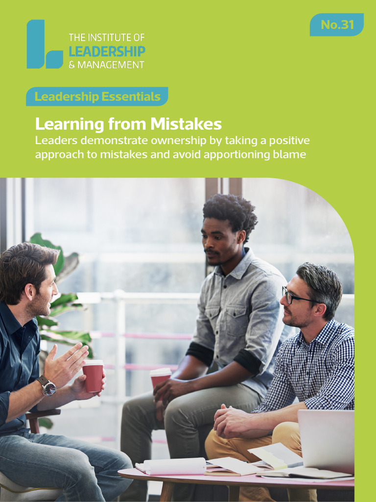 Learning from Leadership Mistakes | PDF | Leadership | Learning