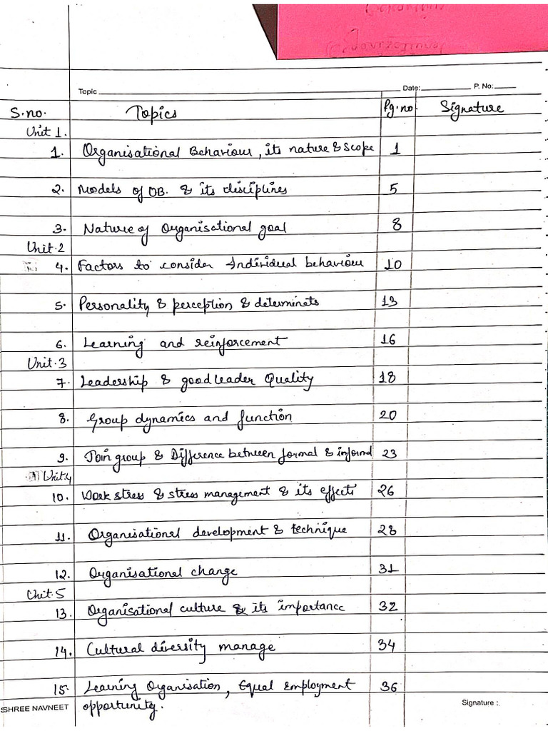 Organisational Behaviour | PDF