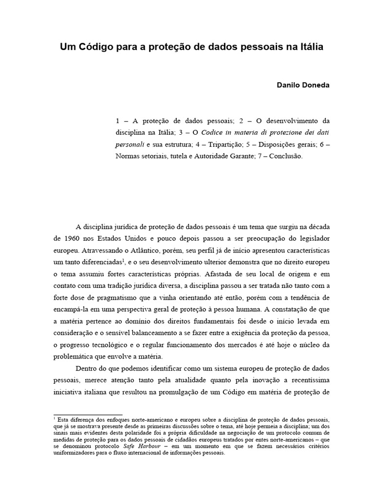 Código Italiano de Proteção de Dados | PDF | União Europeia | Europa