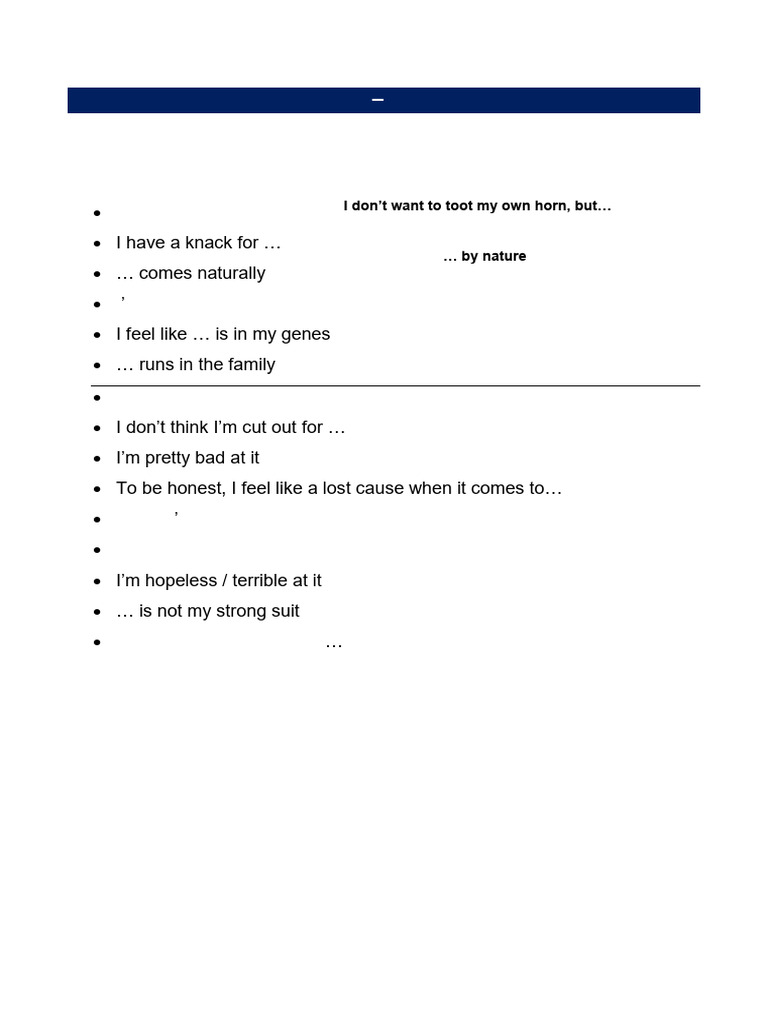 Ability Questions for Speaking Part 1 | PDF