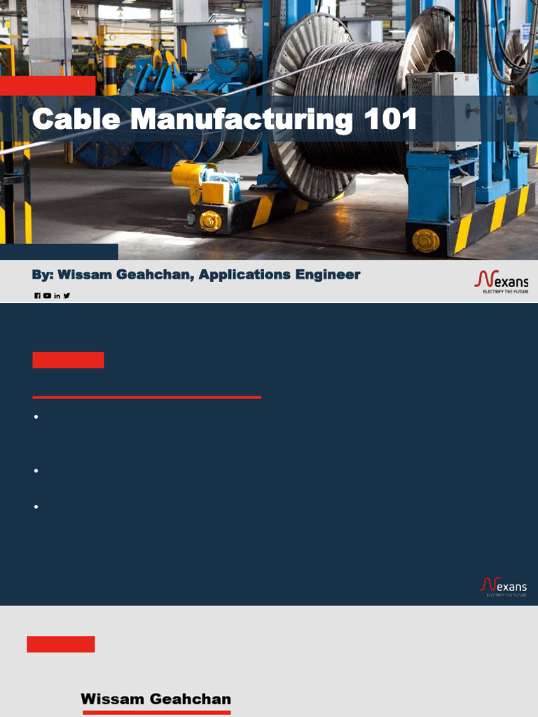 Cable Manufacturing 101 | PDF | Wire | Electrical Wiring