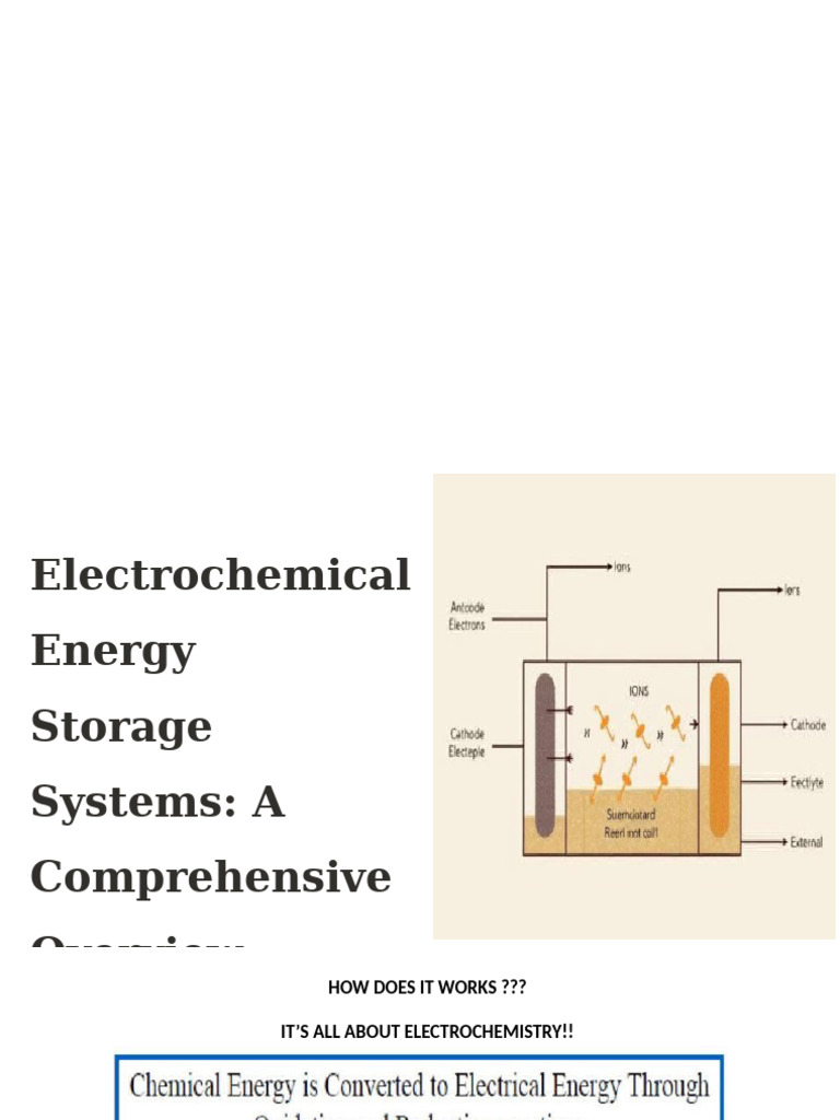 Overview of Electrochemical Energy Storage | PDF | Electrochemistry | Redox
