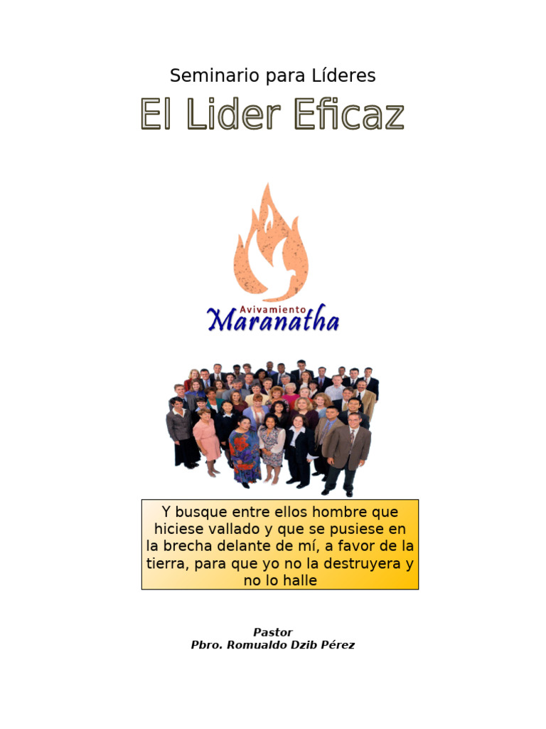 Liderazgo Eficaz en la Iglesia | PDF | Liderazgo | Dios