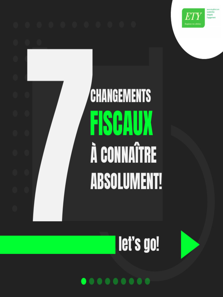 Changements fiscaux 2024 à connaître | PDF | Taxe sur la valeur ajoutée ...