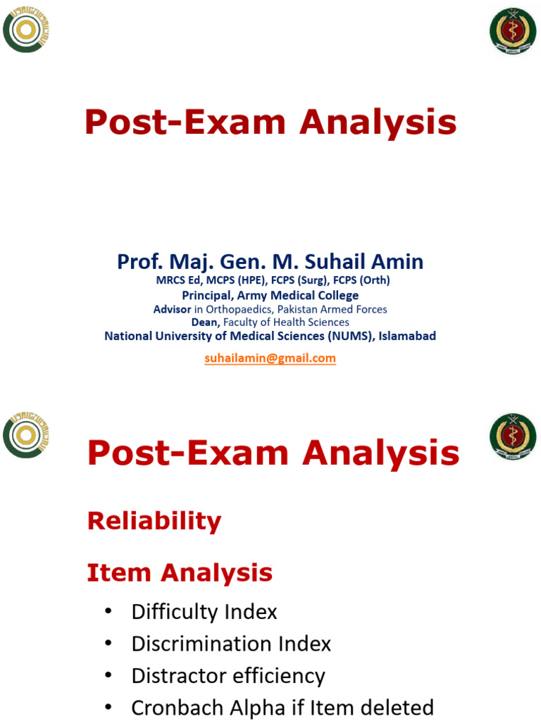 Exam Item Analysis Guide | PDF | Multiple Choice | Evaluation Methods