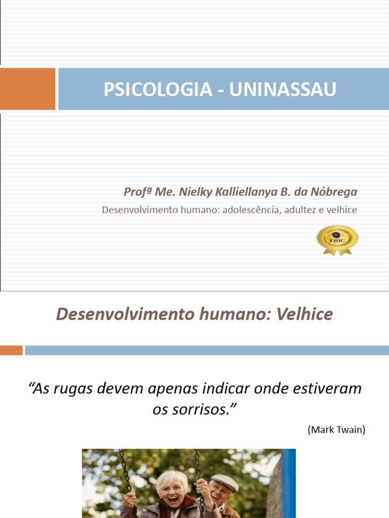 Envelhecimento: Desafios e Teorias Psicológicas | PDF | Envelhecimento ...