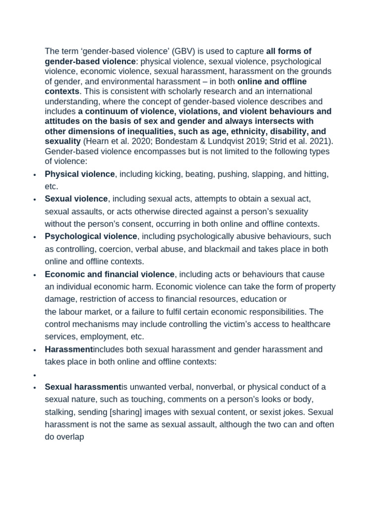 Gendered Based Violence 11 | PDF | Violence | Domestic Violence