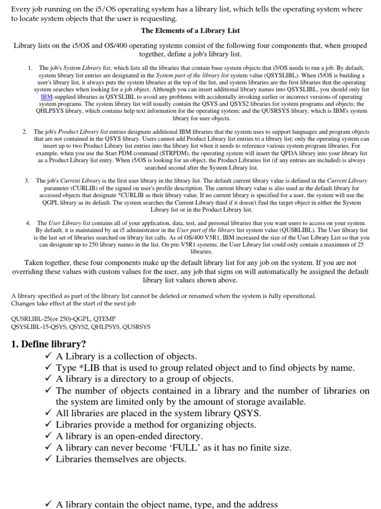 As400 Interview Questions | PDF | Library (Computing) | File Format