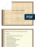 Free Form RPG Presentation