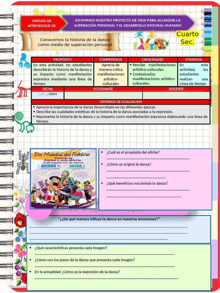 4° Act 01 - Ayc | PDF | Ballet | Bailes