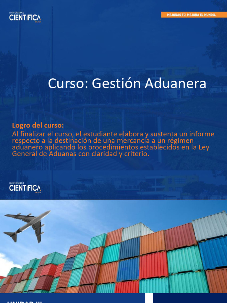 Curso de Gestión Aduanera: Regímenes y Procedimientos | PDF | aduana ...