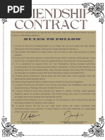 Fun Friendship Contract Template | PDF