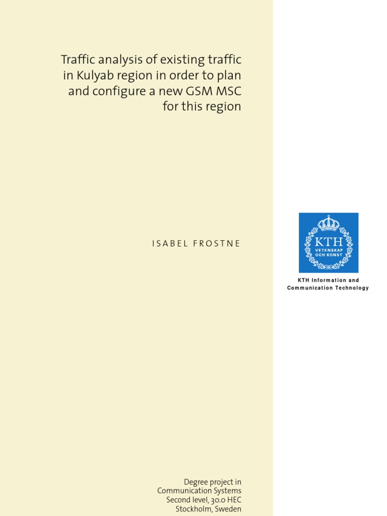 Traffic Analysis Pdf General Packet Radio Service Gsm