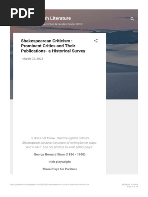 Buy Shakespeare Criticism Book Online at Low Prices in India