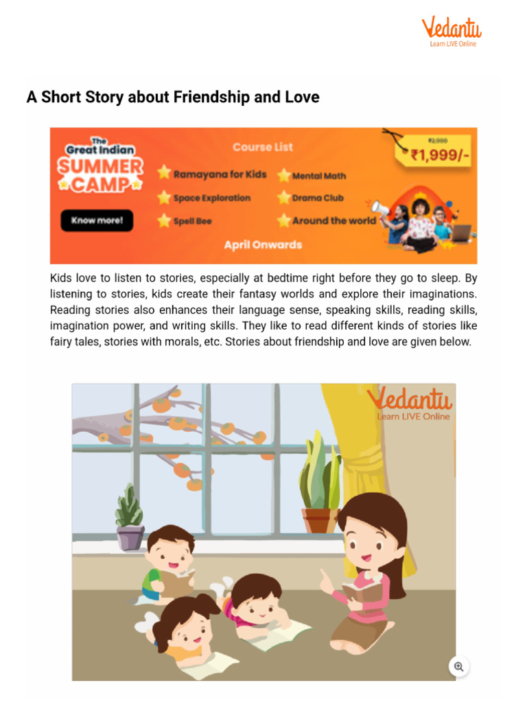 A Short Story About Friendship and Love | PDF