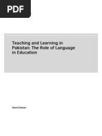 Download Teaching and Learning in Pakistan The Role of Language in Education by Muhammad Kashif Ali SN80760891 doc pdf