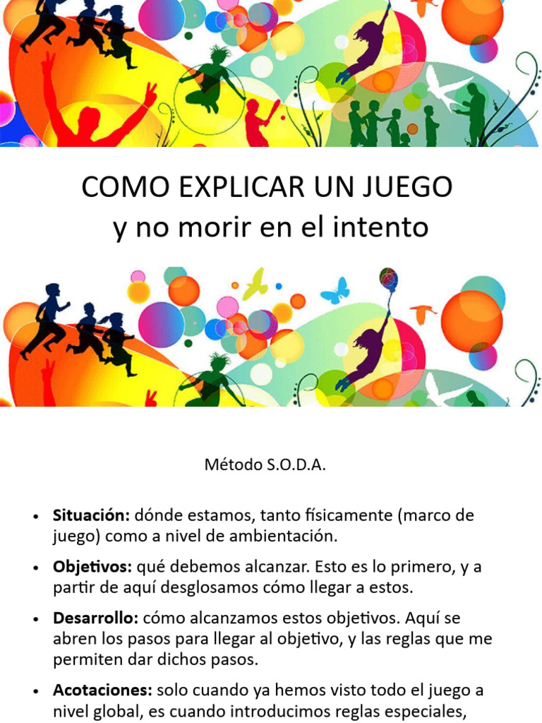 Cómo Explicar Juegos Efectivamente | PDF