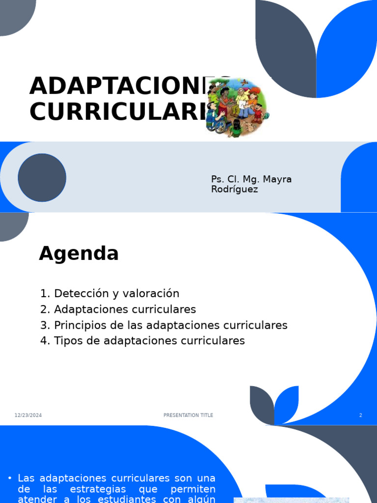 ADAPTACIONES CURRICULARES | PDF | Plan de estudios | Maestros