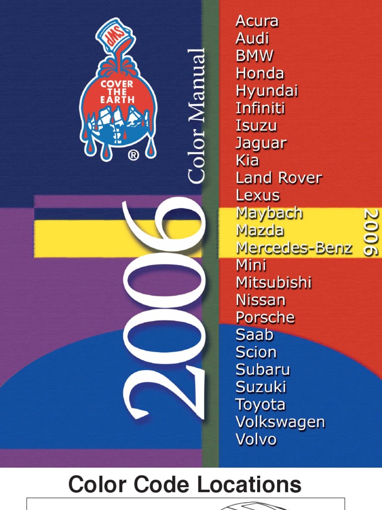 2006 European & Asian Car Color Codes | PDF | Technology & Engineering