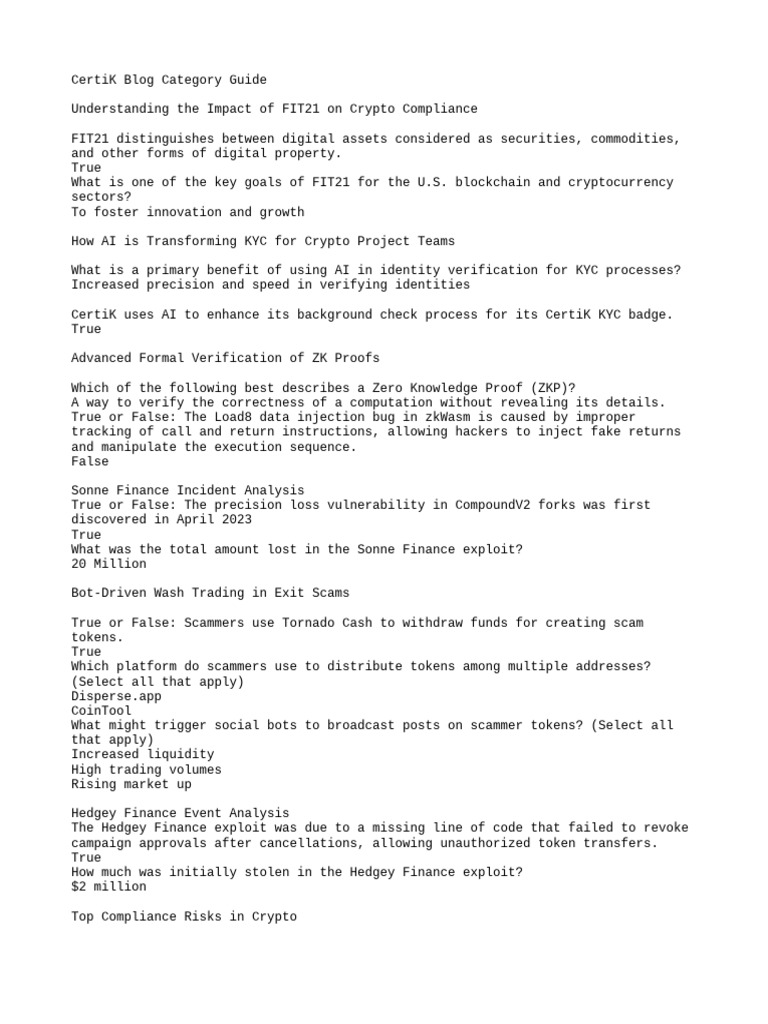 CertiK Blog Category Guide | PDF | Cryptocurrency | Phishing