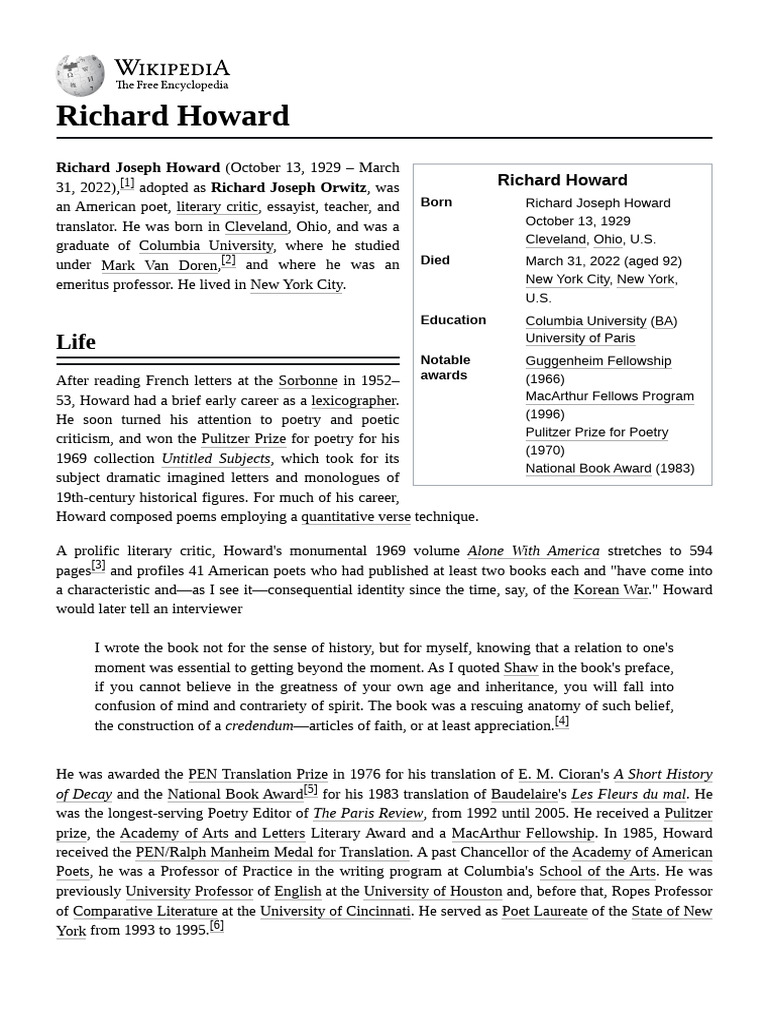 Richard_Howard | PDF