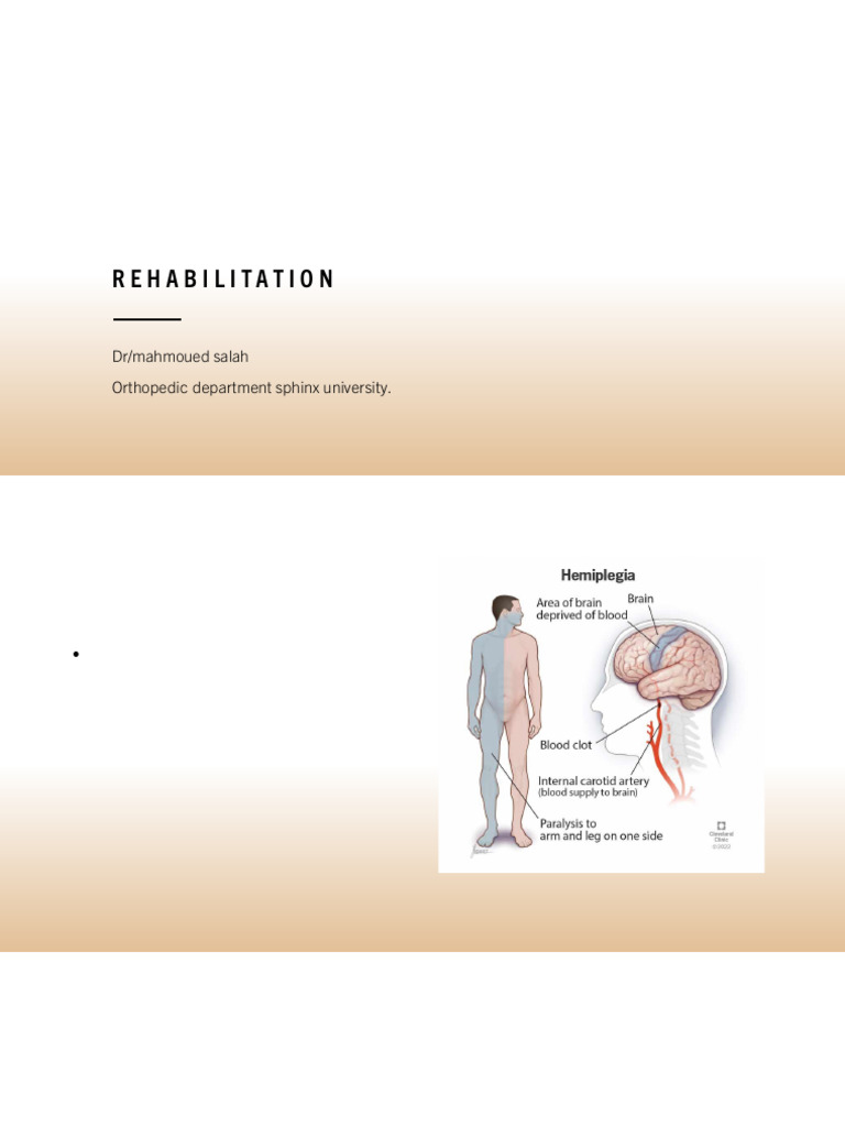 Lect 6 Rehabilitation | PDF | Physical Therapy | Clinical Medicine