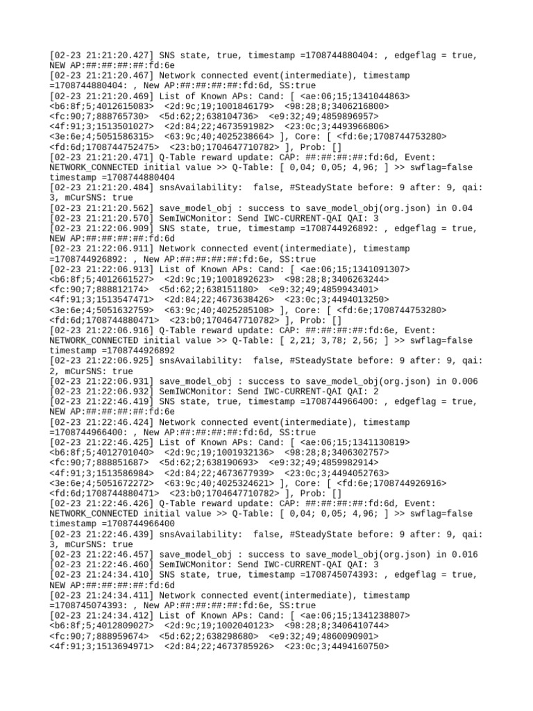 Network Connection Event Log | PDF | Computer File Formats