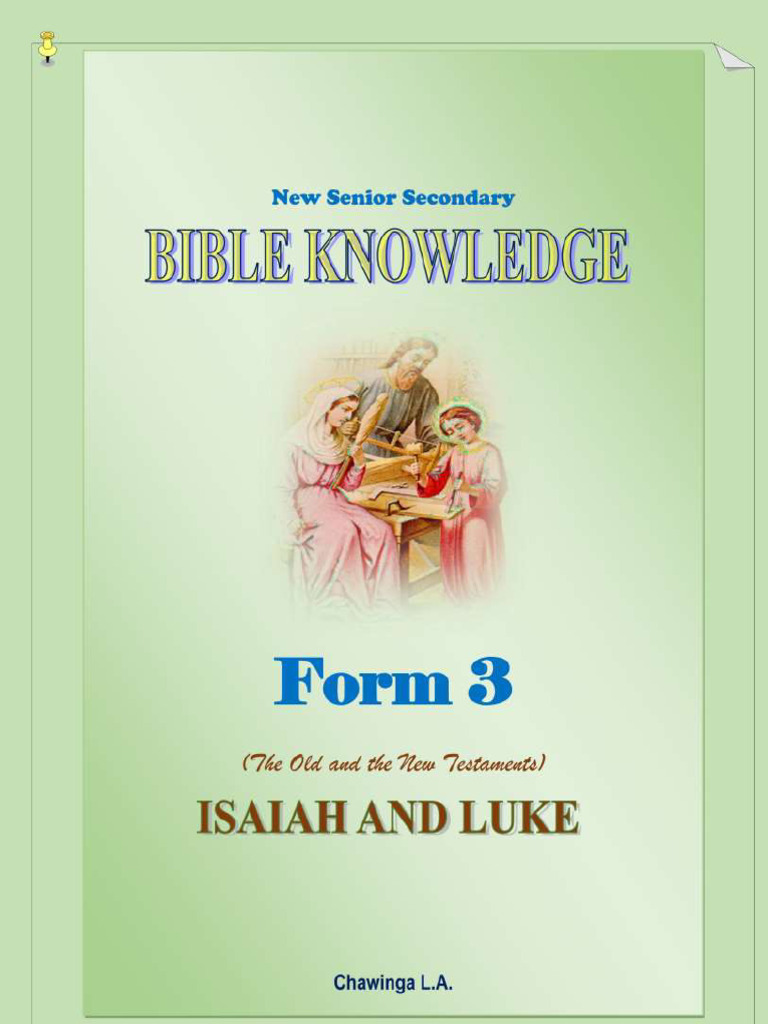 bible knowledge notes form 3 pdf