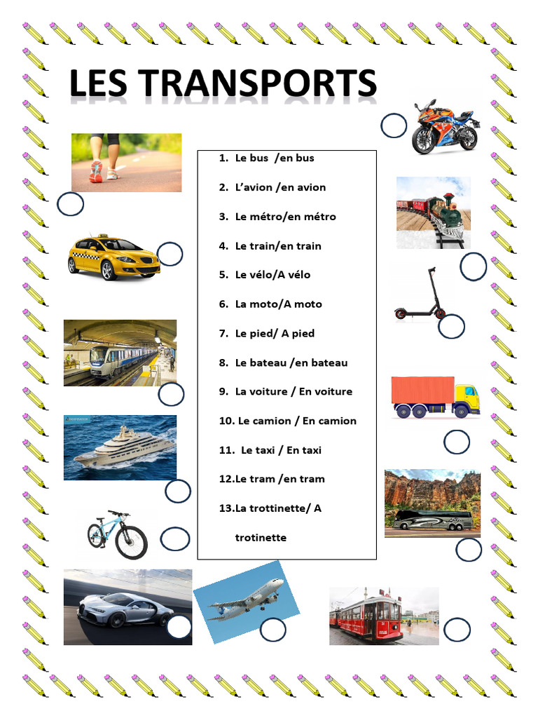 Modes de transport en français | PDF