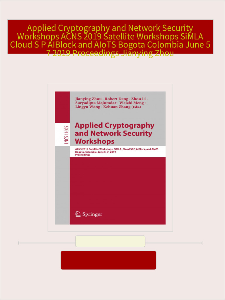 Full Download Applied Cryptography and Network Security Workshops ACNS ...