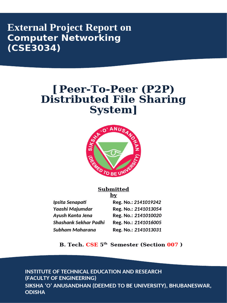 P2P File Sharing System in Java | PDF | Peer To Peer | Computer File