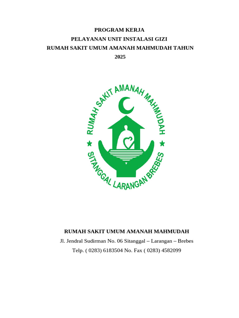 Program Kerja Gizi RSU 2025 | PDF