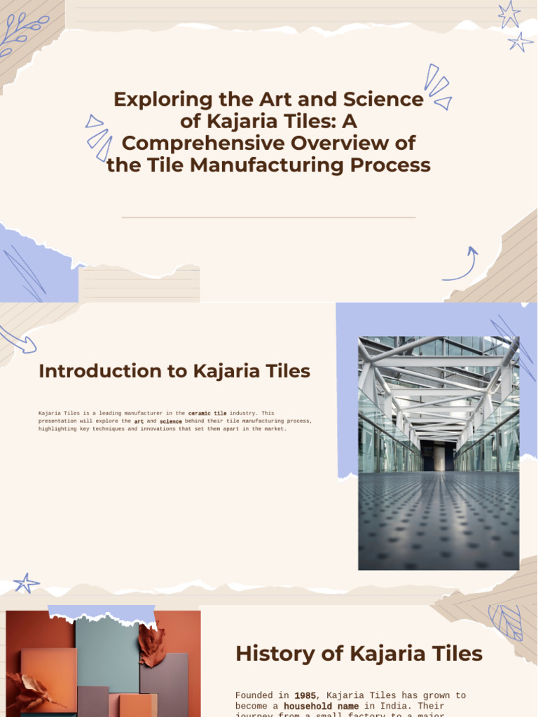 Kajaria Tiles: Manufacturing Process Overview | PDF | Tile | Sustainability