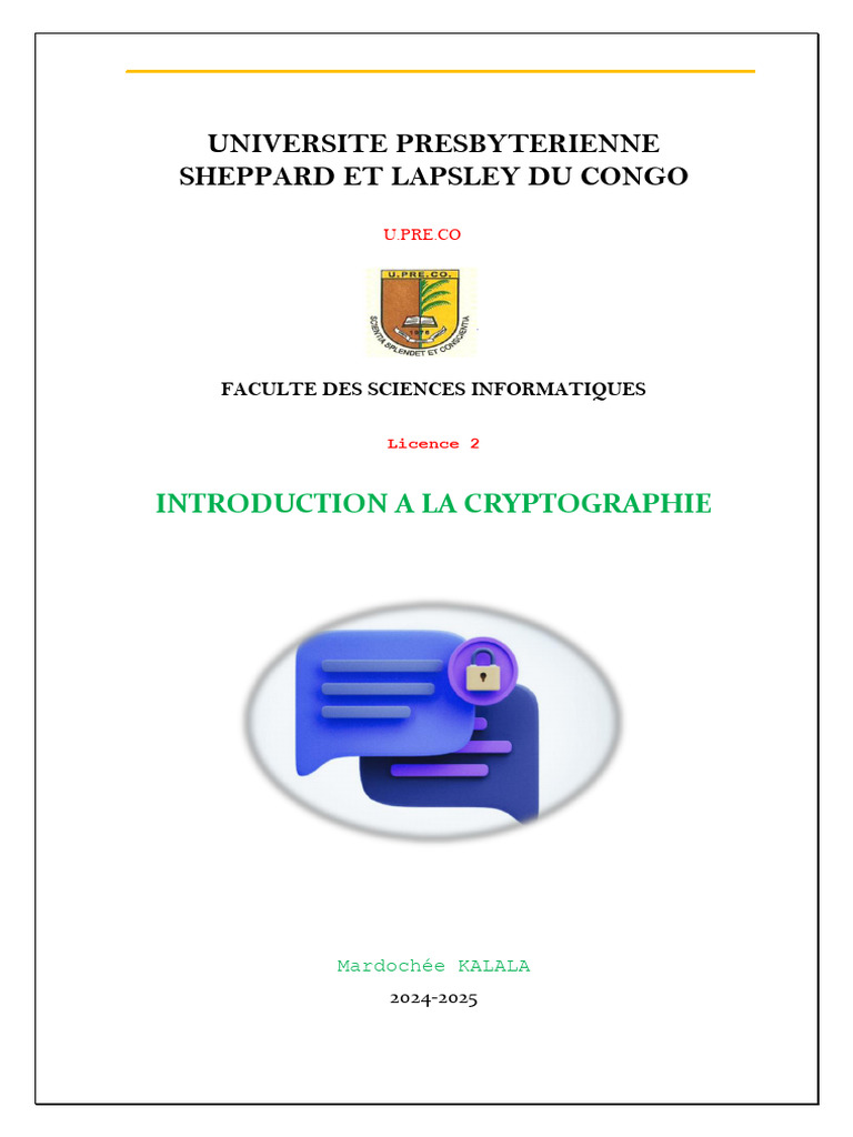 Introduction à la Cryptographie | PDF | Cryptage | Cryptographie