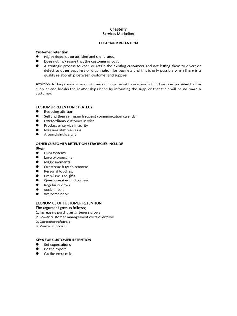 Chapter 9 SERVICES MARKETING | PDF | Customer Relationship Management ...