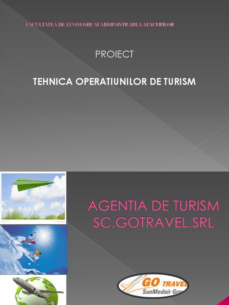 Proiect Tehnica Operatiunilor de Turism | PDF