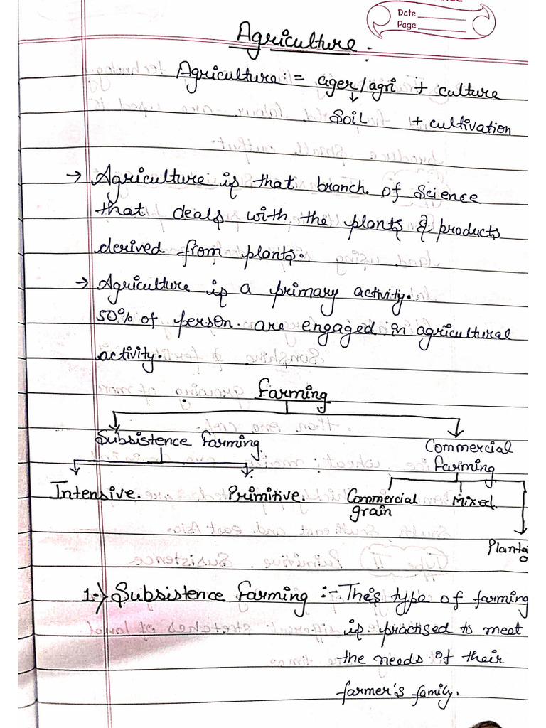 Agriculture Pdf