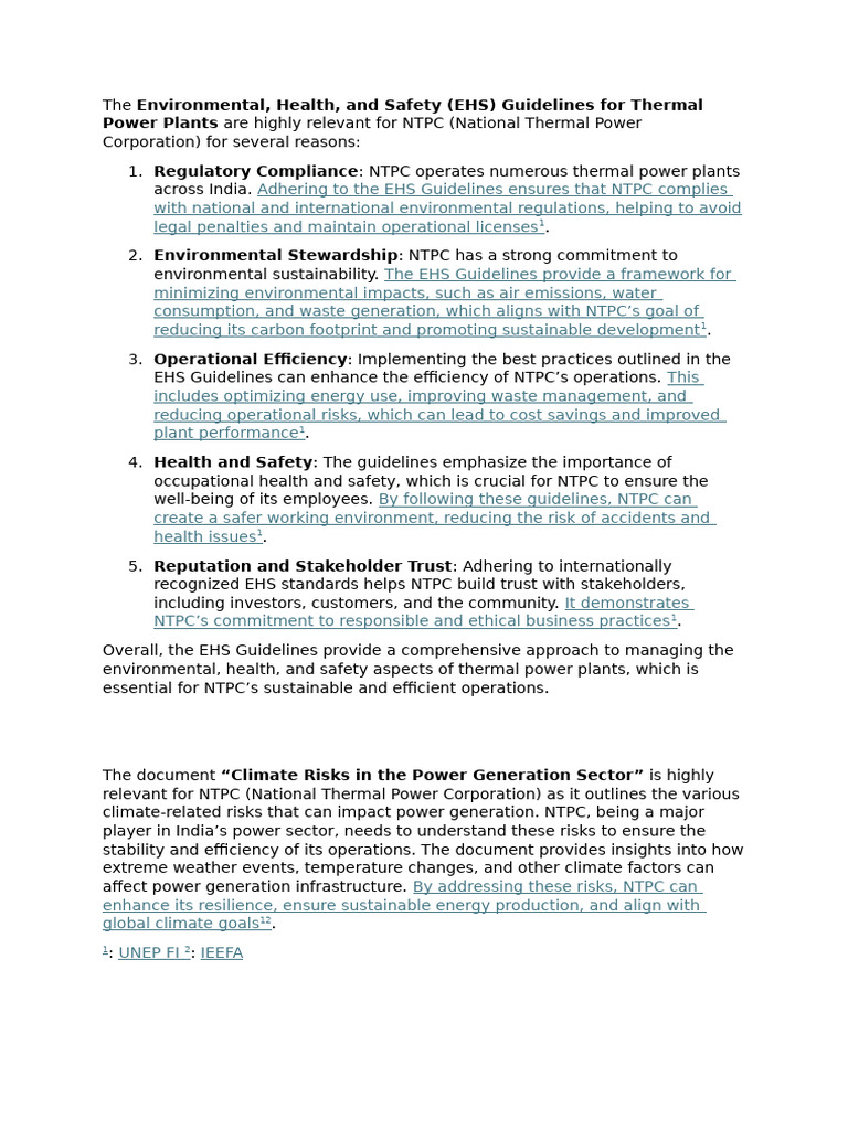 Guide To Specific Guidelines | PDF | Sustainability | Safety