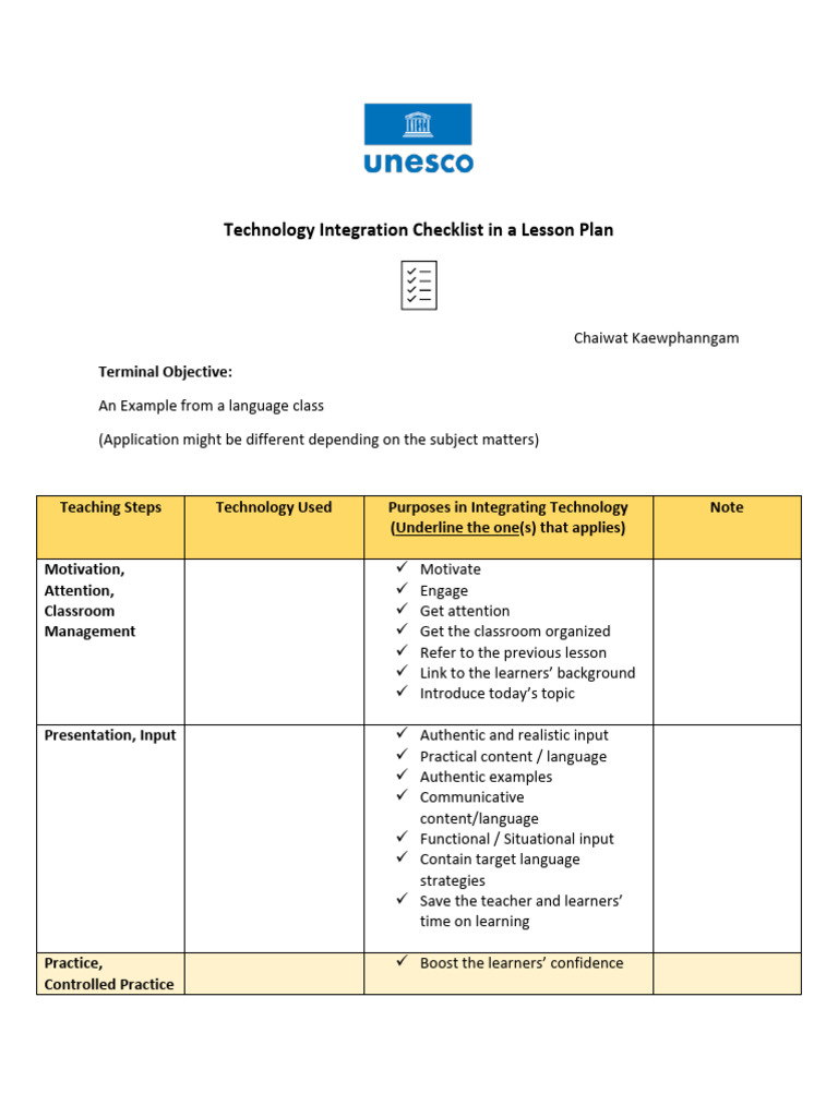 Technology Integration in Lesson Plans | PDF | Learning | Lesson Plan