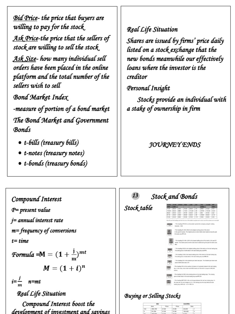 Bond Market Index The Bond Market and Government Bonds: Firms' | PDF ...