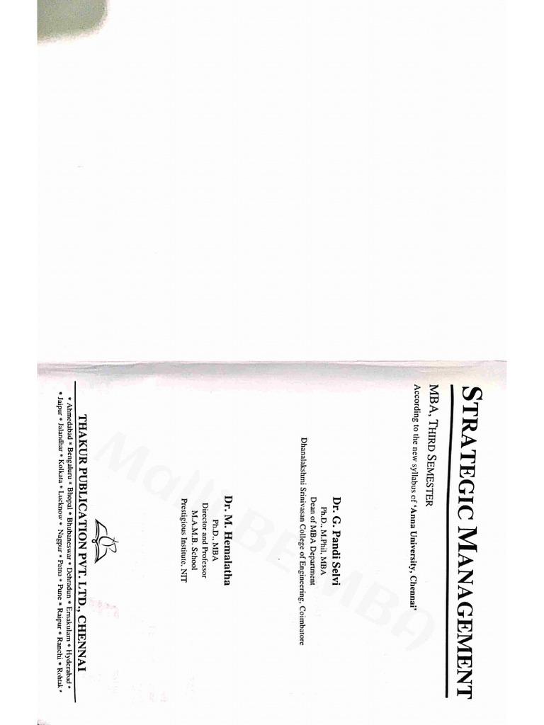 Ba4301 strategic management full book pdf