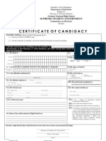 Certificate of Candidacy