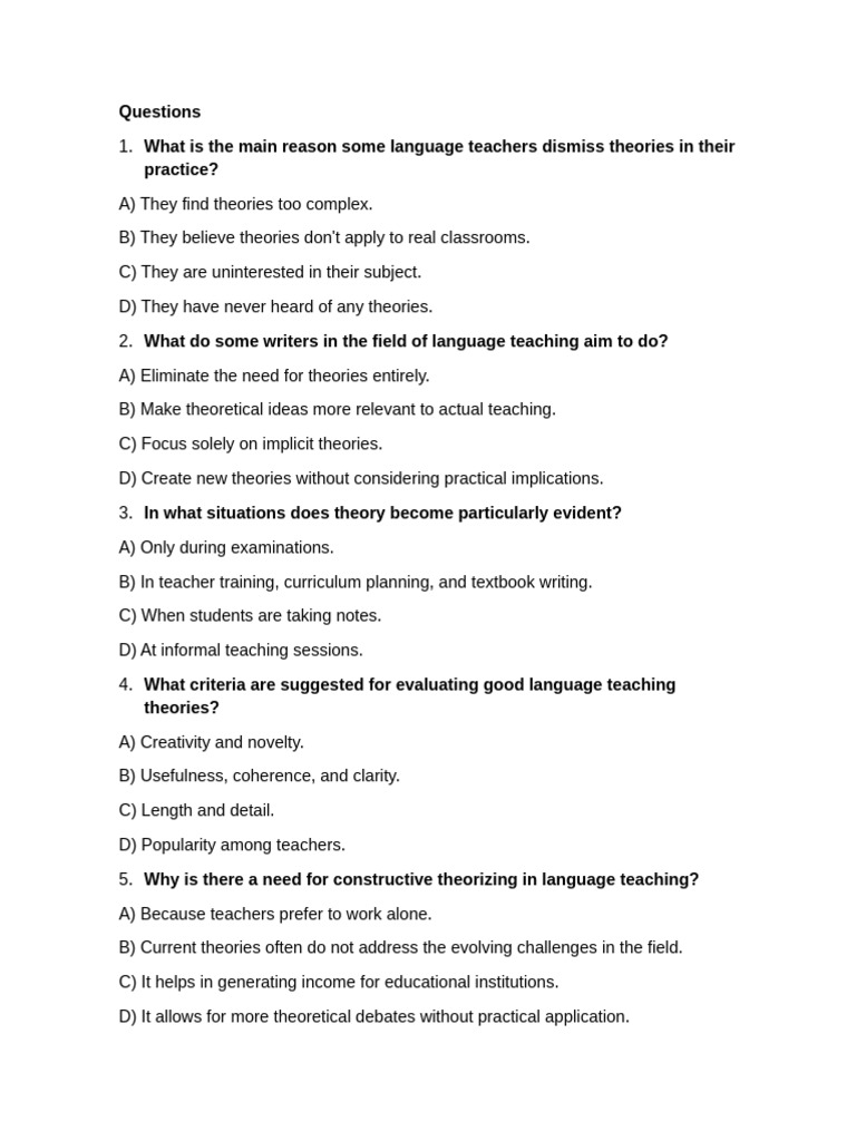 Questionnaire 2 Pdf Language Education Second Language