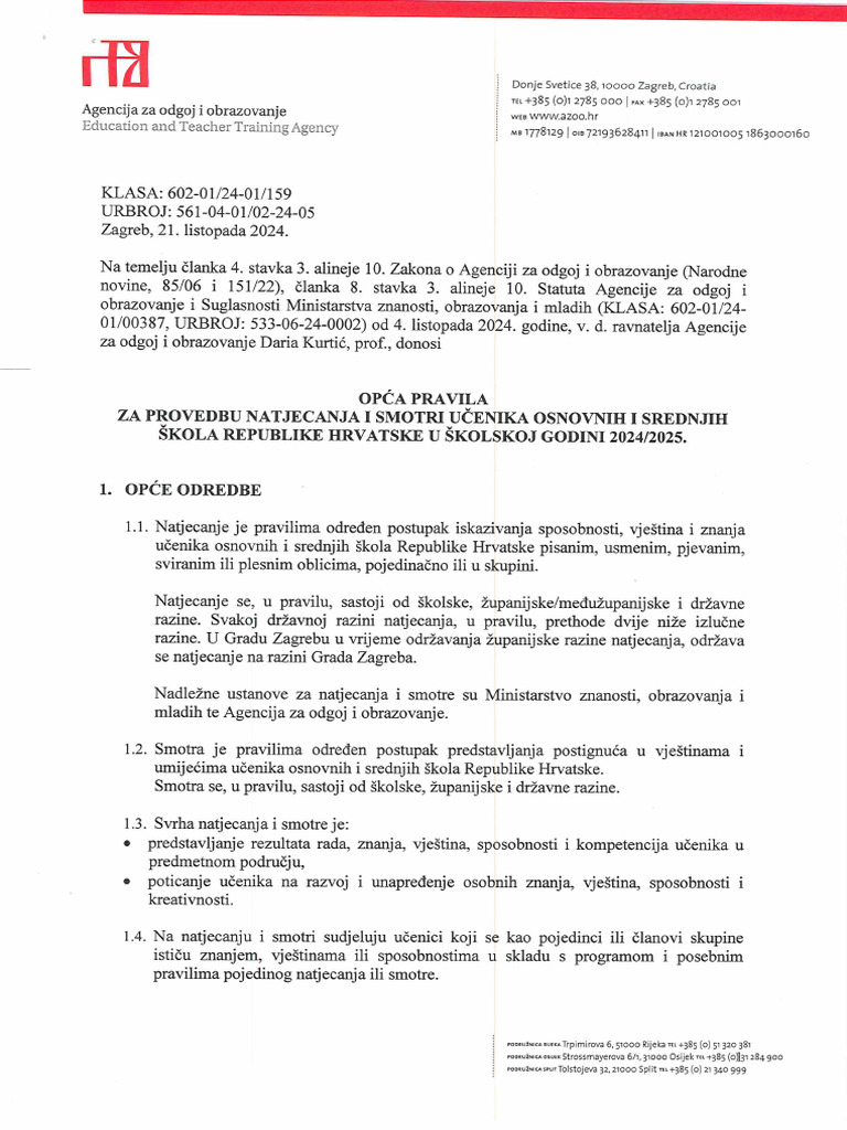 Opca Pravila 1 | PDF