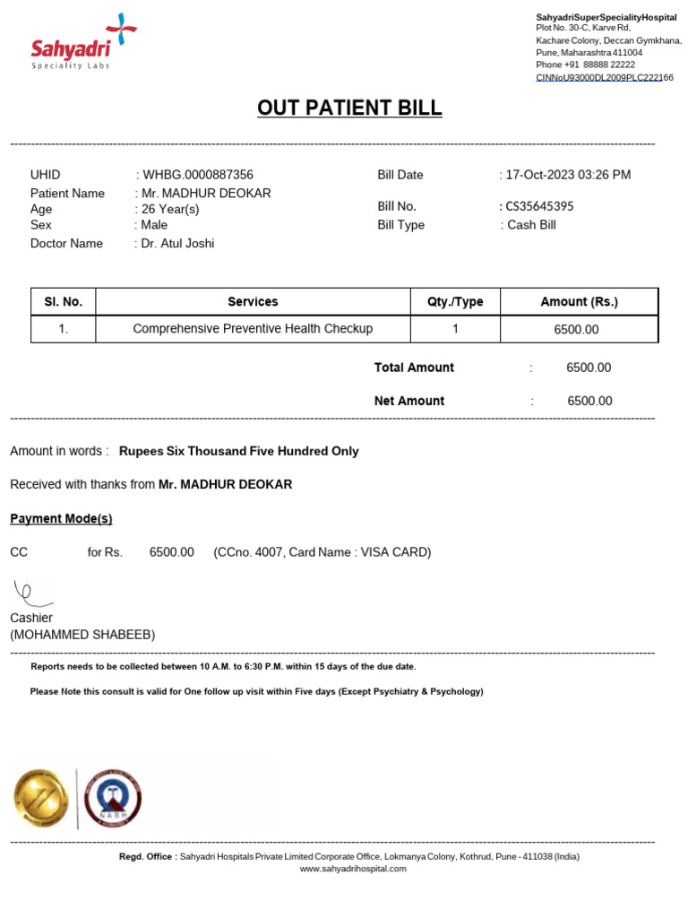 Preventive Health Checkup Pdf