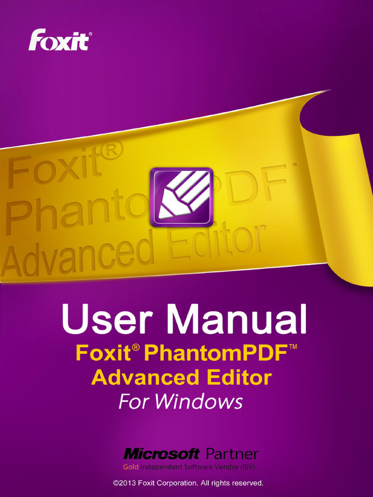 FoxitPhantomPDFAdvancedEditor Manual | PDF | Window (Computing ...