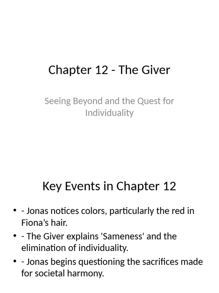 Chapter 12: Seeing Beyond and Sameness | PDF