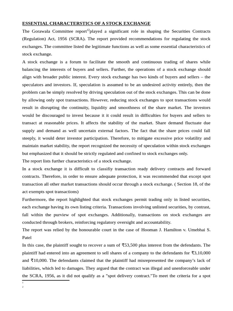 Final Stock Exchange | PDF | Stocks | Speculation
